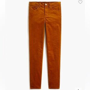 J. Crew High Rise Skinny Cords Brow Khaki Sz 28